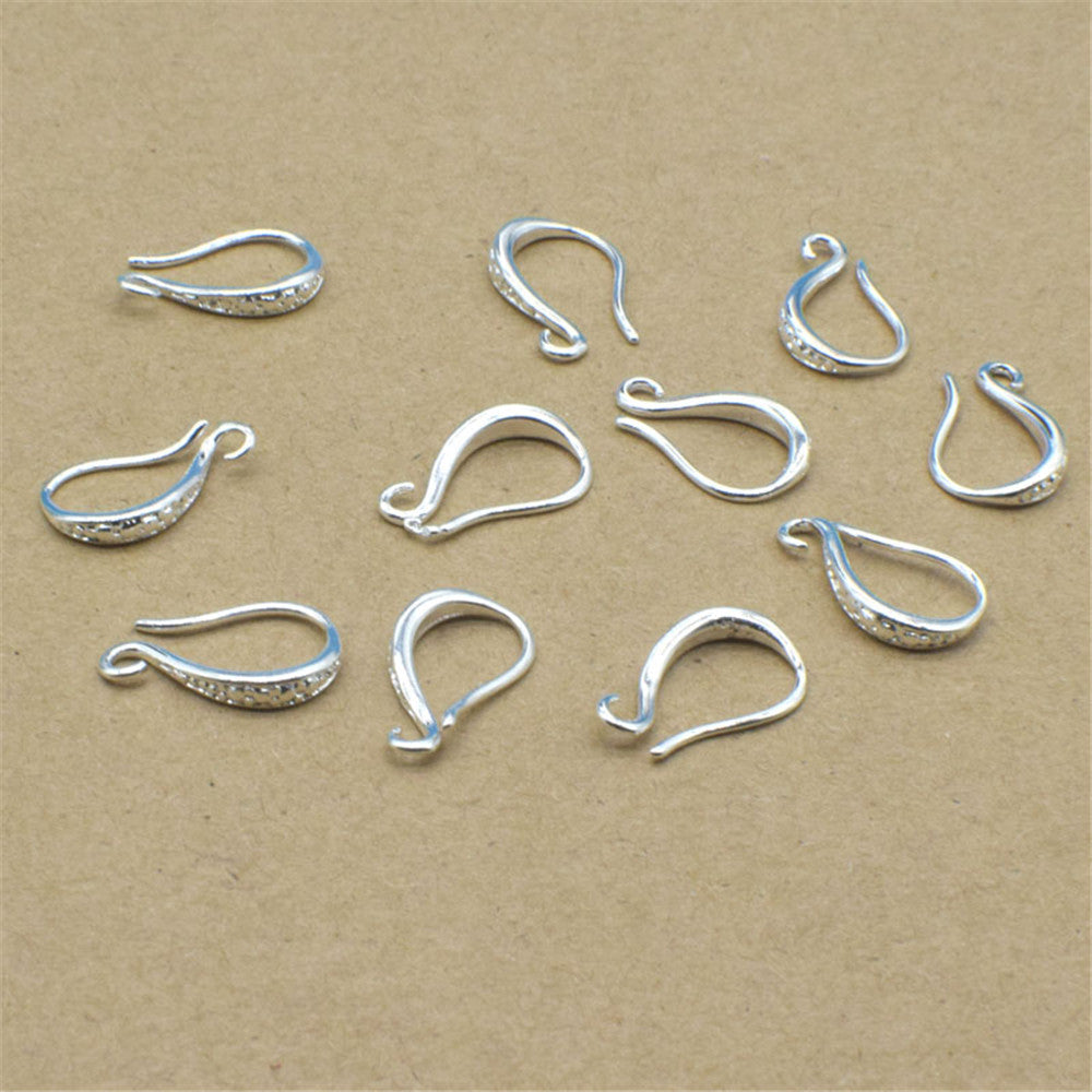 Bulk Pack of 20-50 Frosted DIY Ear Hooks Earrings and Pendants in Gold Silver Rose Gold