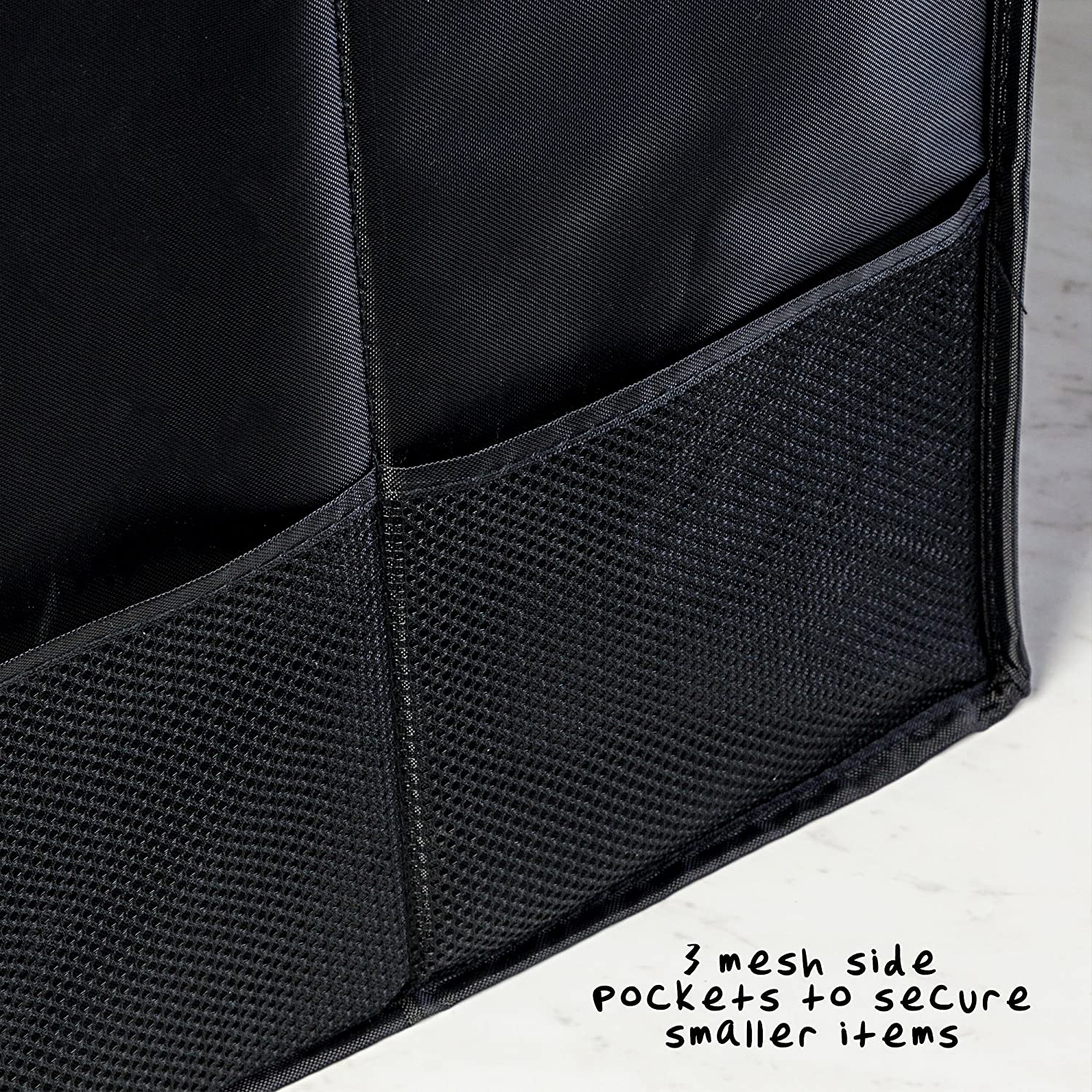 Large Oxford Fabric Car Trunk Organizer Folding Storage Box With Insert Mount