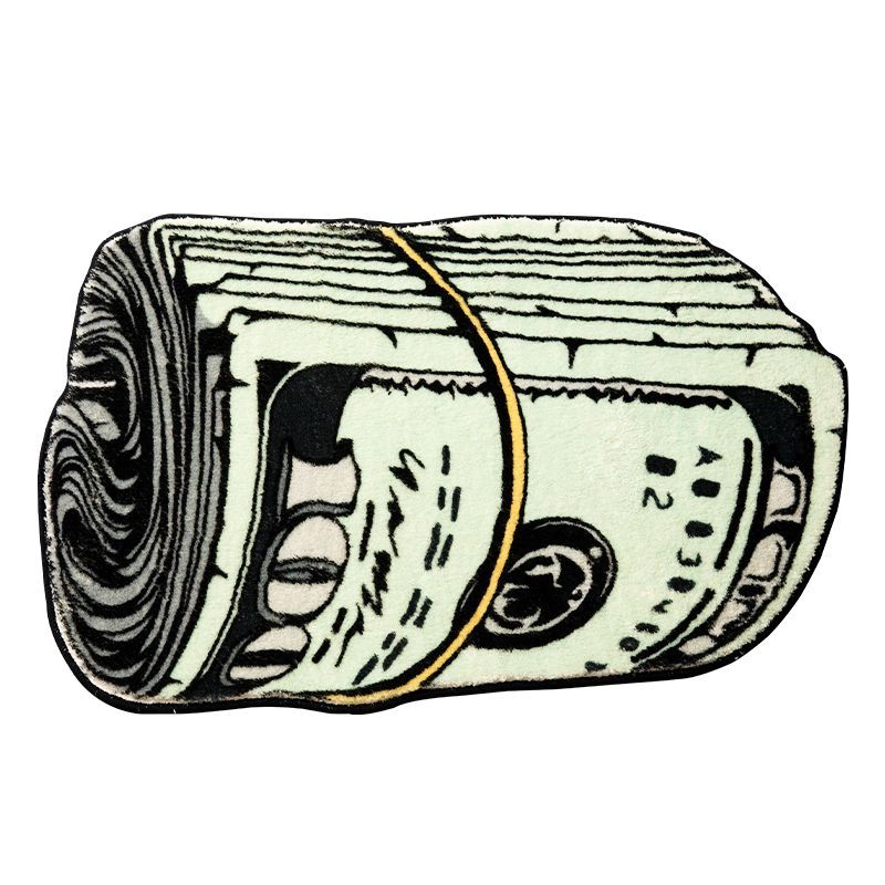 Vintage Leaf Print Cashmere Carpet Non-Slip Waterproof Mat 23.62x35.43 Inches