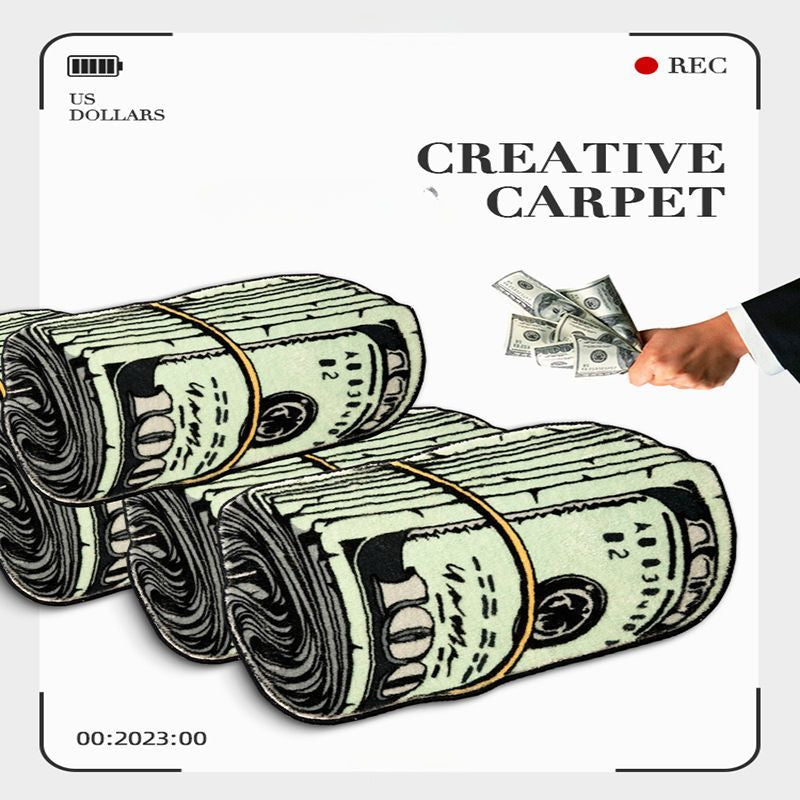 Vintage Leaf Print Cashmere Carpet Non-Slip Waterproof Mat 23.62x35.43 Inches