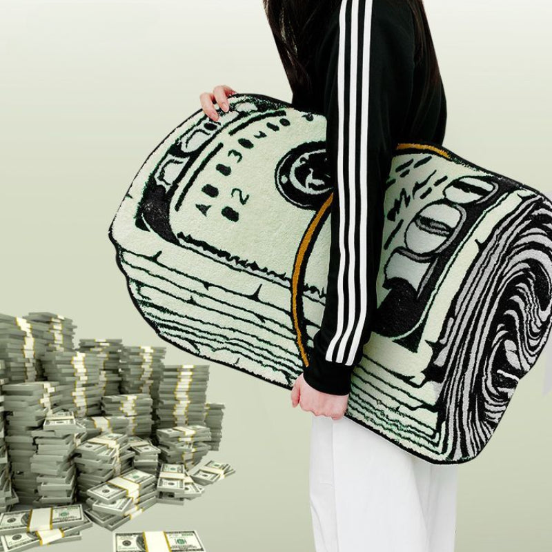 Vintage Leaf Print Cashmere Carpet Non-Slip Waterproof Mat 23.62x35.43 Inches