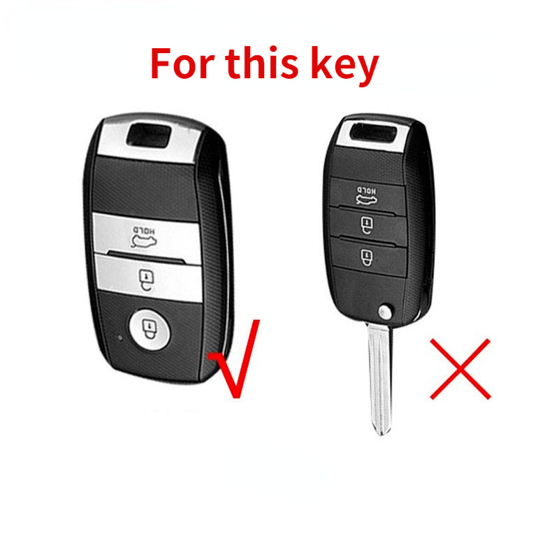 Kia modellari uchun TPU avtomobil kaliti qopqog'i, kalit zanjirli himoya qutisi