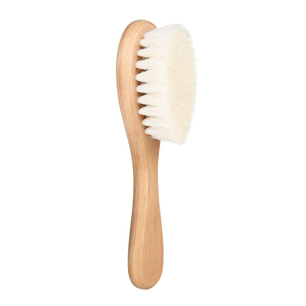 Newborn Baby Hair Brush Soft Wooden Toddler Hairbrush for Gentle Hair Care