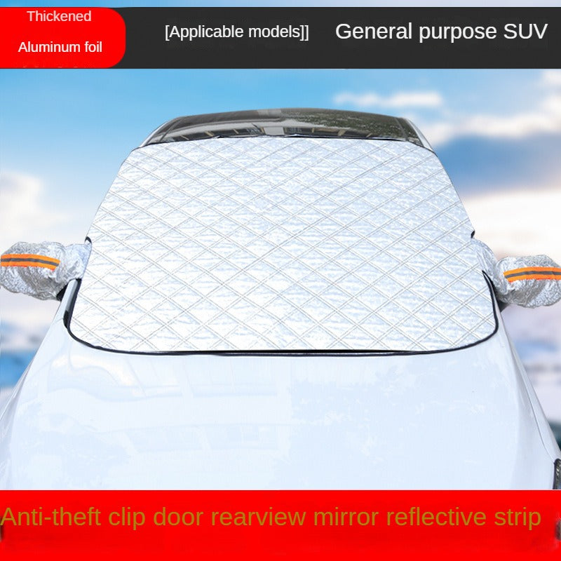 Winter Car Windshield Snow Cover Sunshade for Protection from Snow and Sun