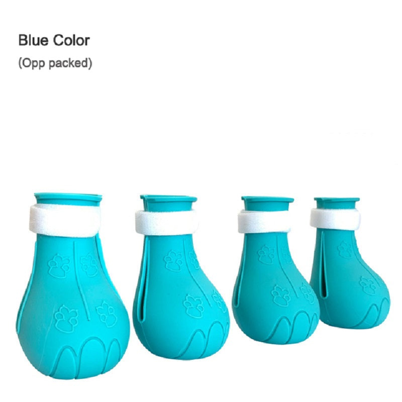 Set of 4 Silicone Cat Paw Protectors for Grooming and Bathing