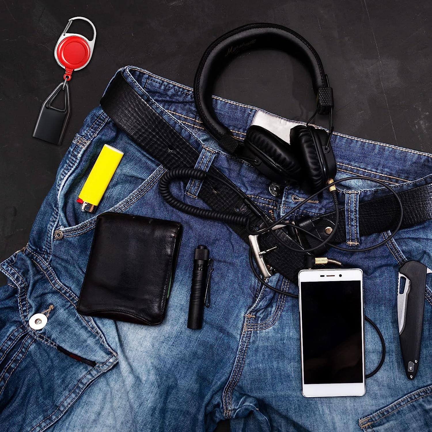 Выдвижной поводок для маленьких собак, с одним карабином, легкий держатель зажигалки