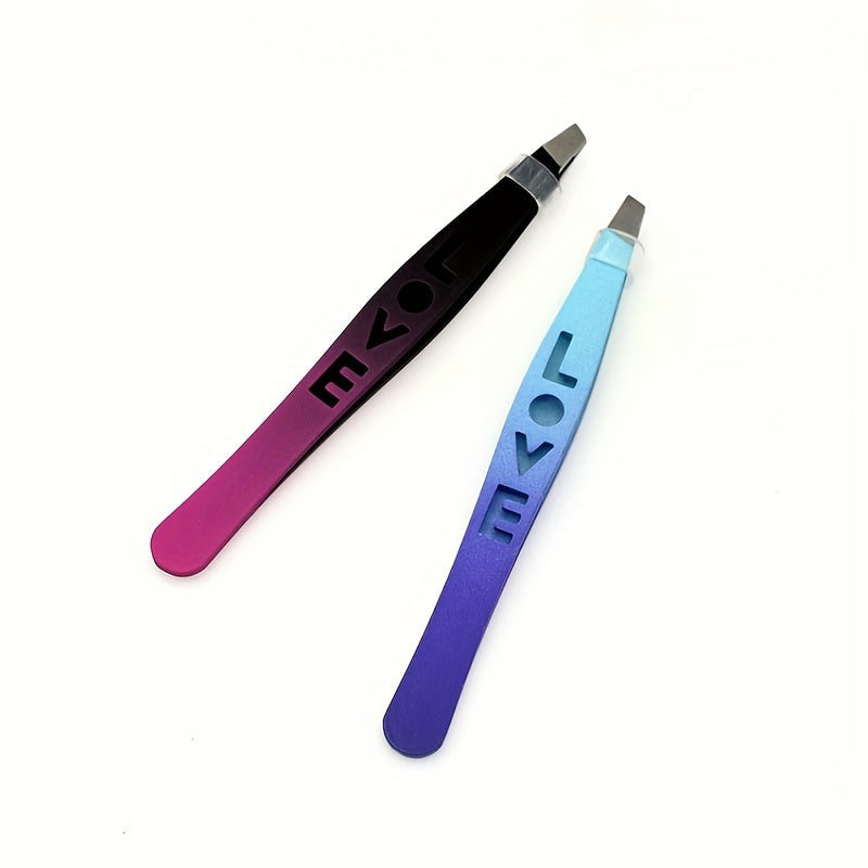 Pinzas para cejas de acero inoxidable, removedor de vello fino, herramienta de belleza