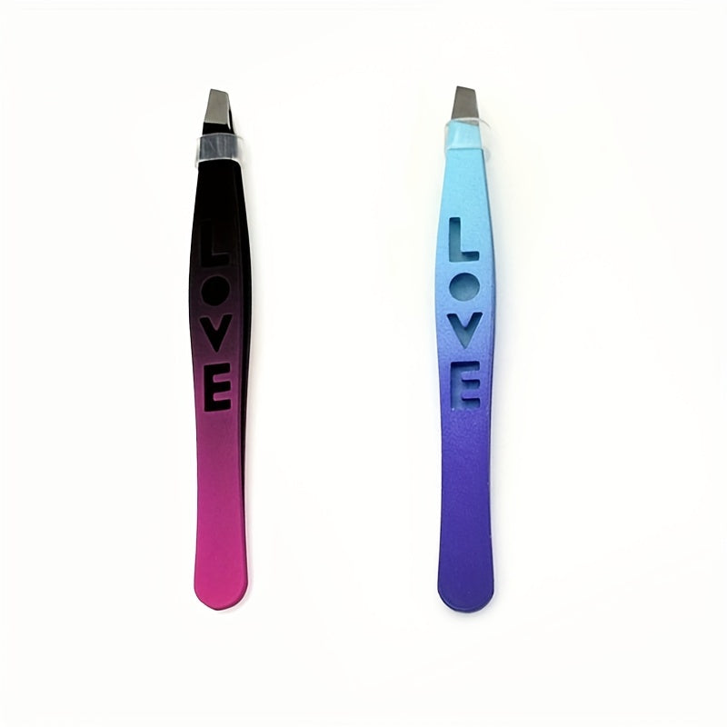 Pinzas para cejas de acero inoxidable, removedor de vello fino, herramienta de belleza