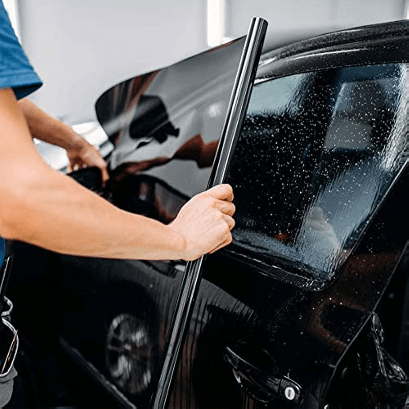 Qora avtomobil oynasining qoplama filmi 15 VLT UV issiqlikni to‘suvchi, chizishga qarshi, 50.8 sm x 6.1 m