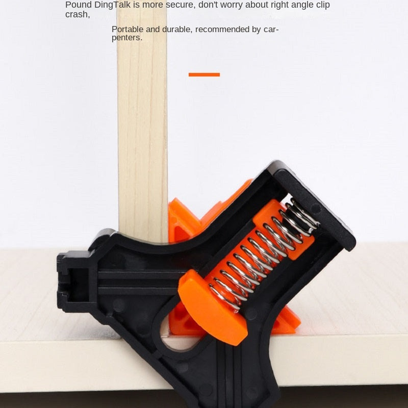 Gata en plástico rojo para carpintería 52mm presión en ángulo recto sin ensamblaje