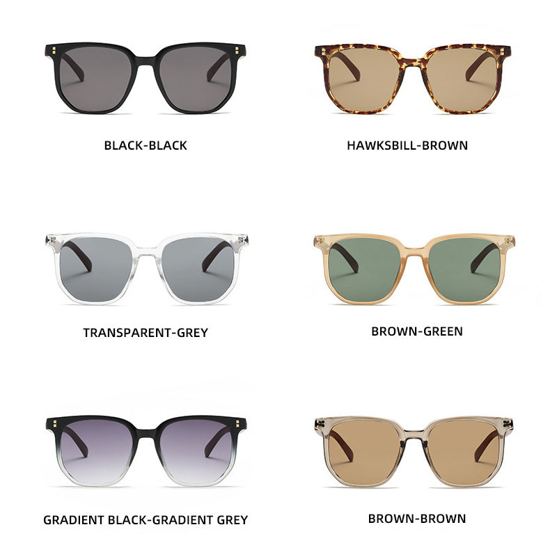 Unisex Vintage Wood Grain Square Glasses in Tea Brown for Men