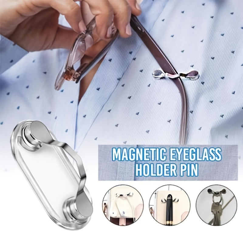 Men's Magnetic Eyeglass Holder Clip Stylish Versatile Magnet Gift