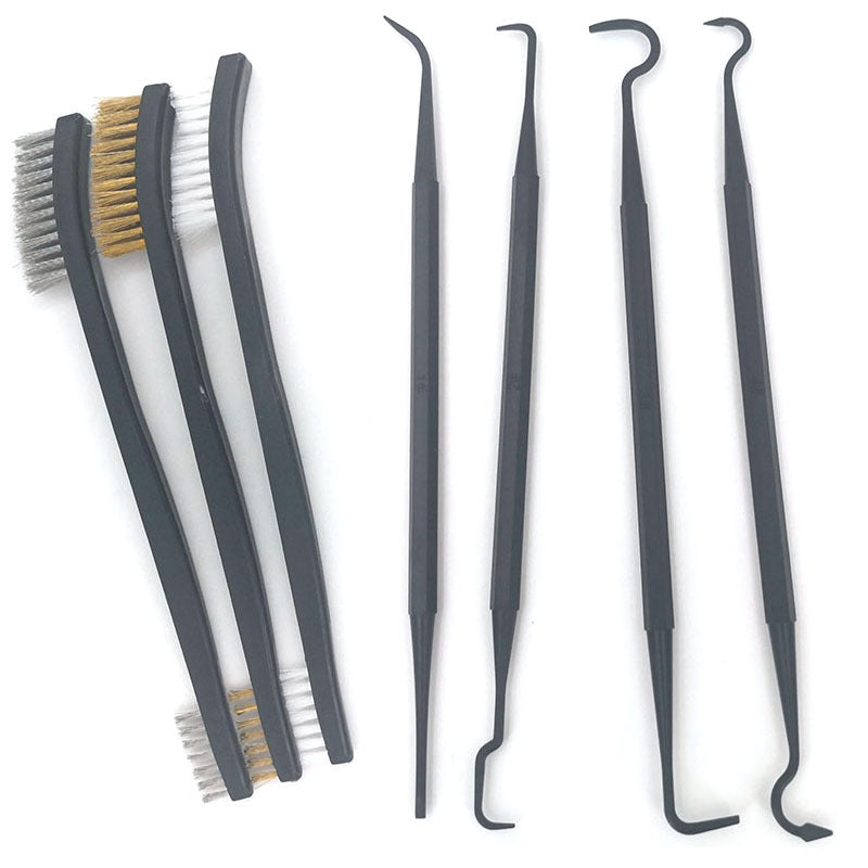 Car Detailing Cleaning Set Wire Brushes and Nylon Picks for Automotive Use