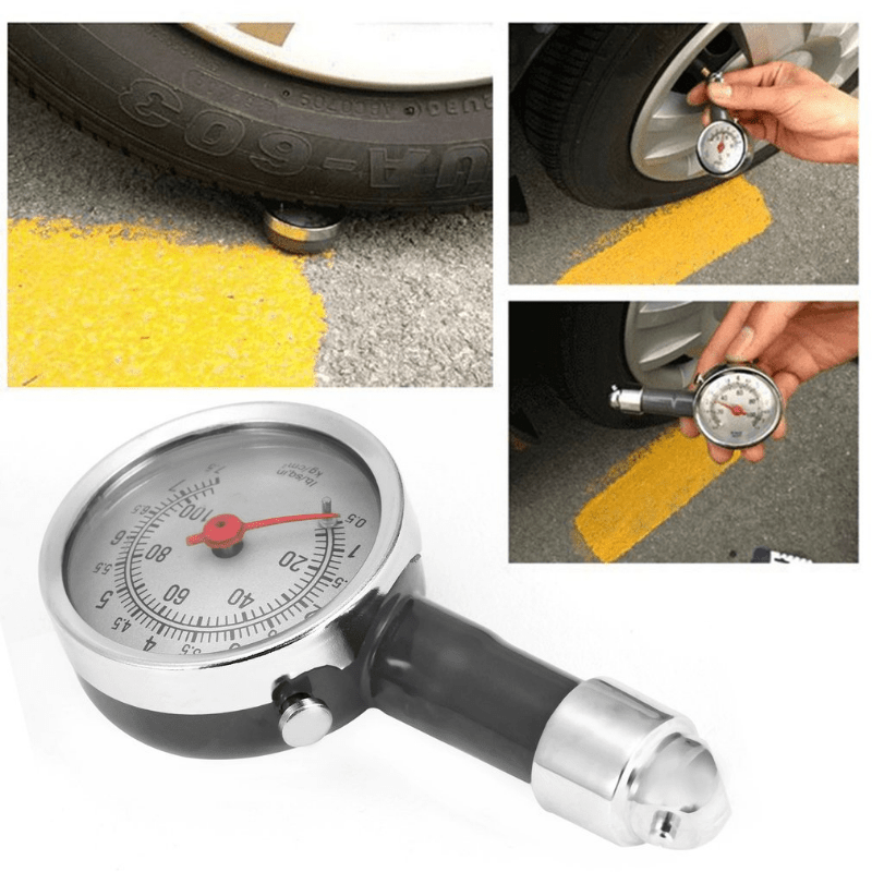 Mini Tire Pressure Gauge for Cars Trucks Motorcycles Bikes Iron Material Compact Digital