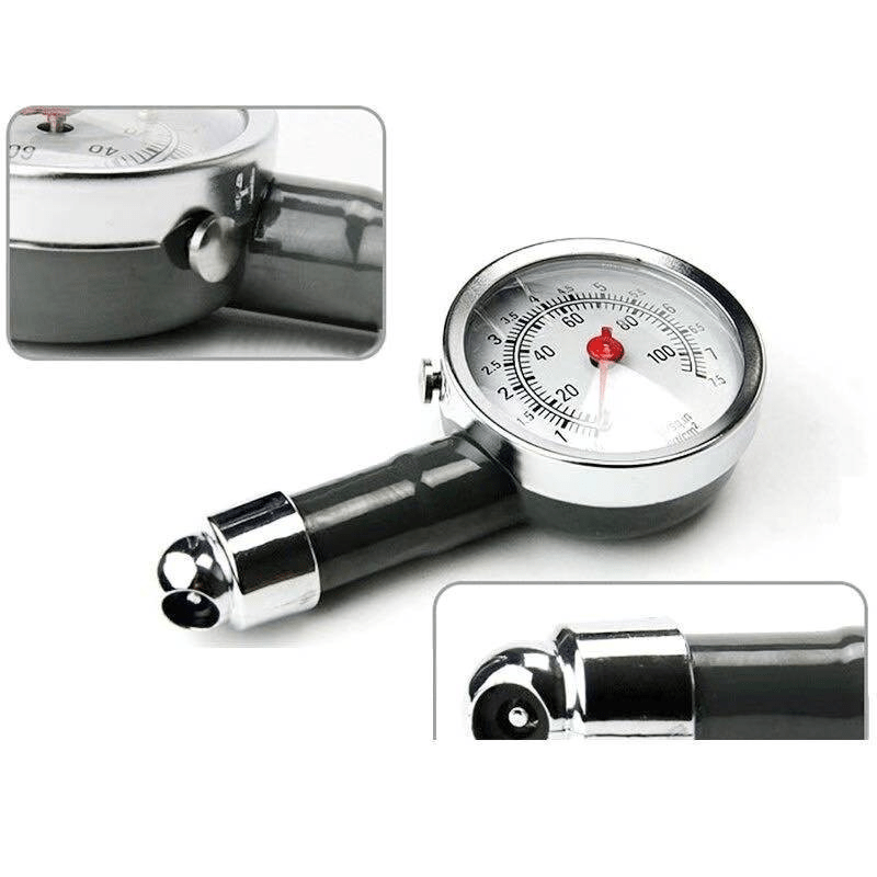 Mini Tire Pressure Gauge for Cars Trucks Motorcycles Bikes Iron Material Compact Digital