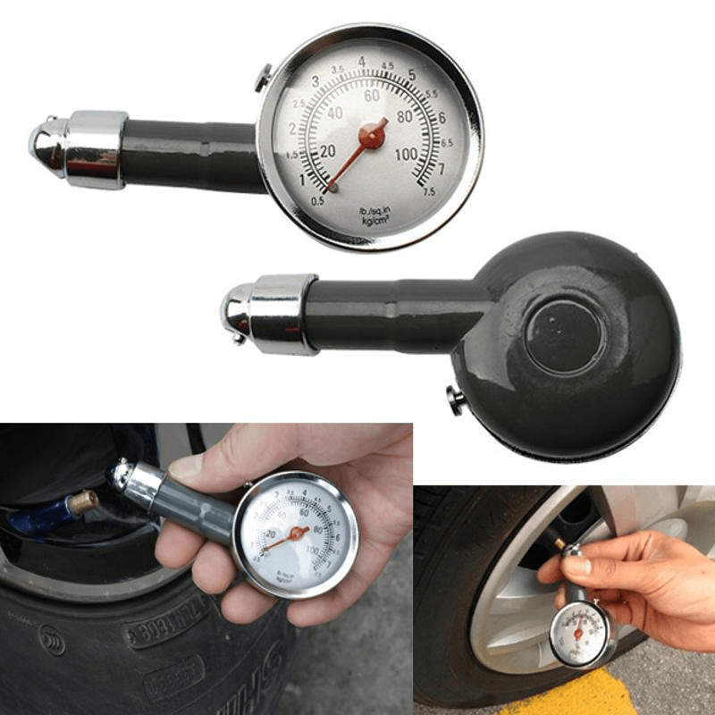 Mini Tire Pressure Gauge for Cars Trucks Motorcycles Bikes Iron Material Compact Digital