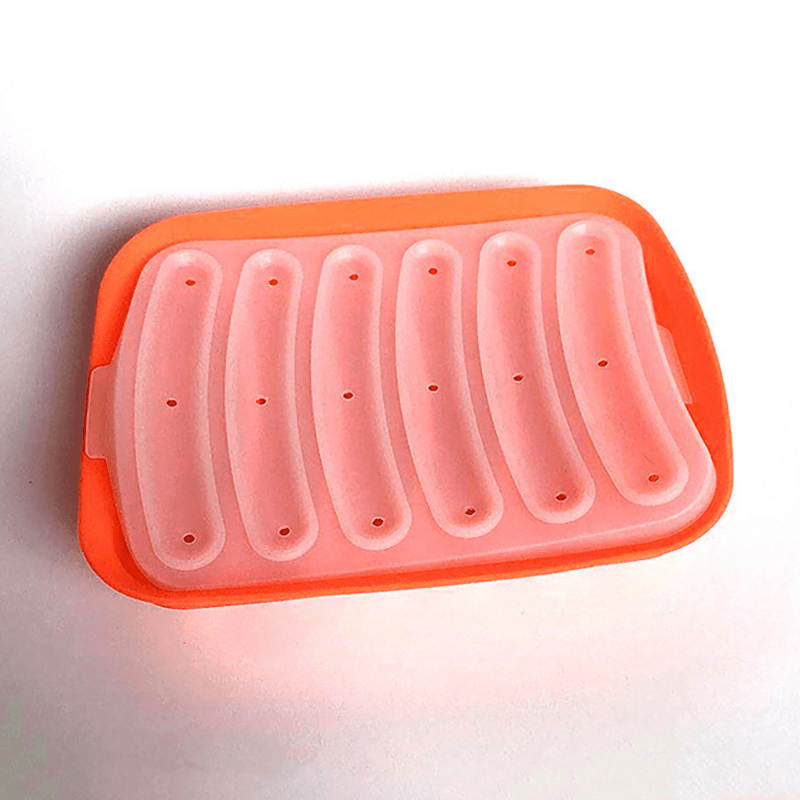 Silicone Sausage Maker with 6 Cavities Non-Stick Dishwasher Safe Kitchen Tool