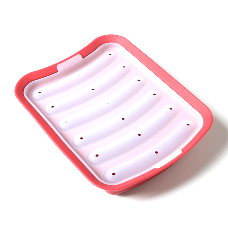 Silicone Sausage Maker with 6 Cavities Non-Stick Dishwasher Safe Kitchen Tool