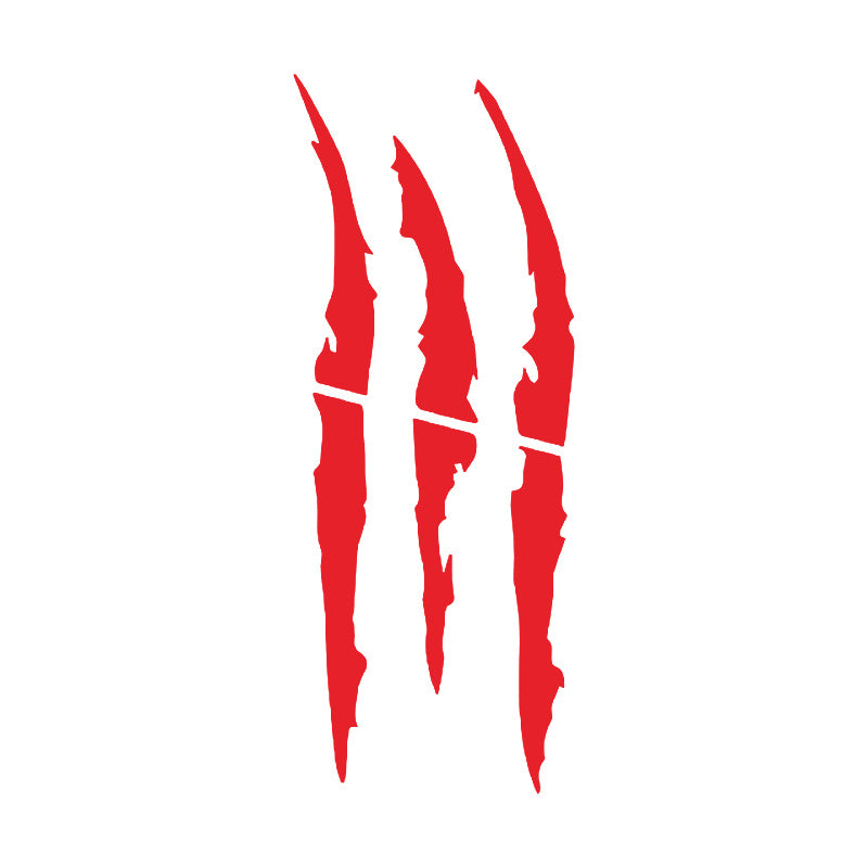 Universal motosikl va avtomobil uchun stiker, tirnoq chiziqli, yoritgichli, suv o'tkazmaydigan dekali