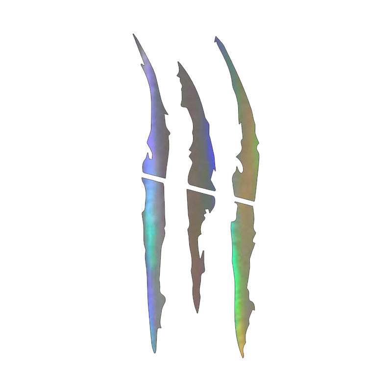 Universal motosikl va avtomobil uchun stiker, tirnoq chiziqli, yoritgichli, suv o'tkazmaydigan dekali