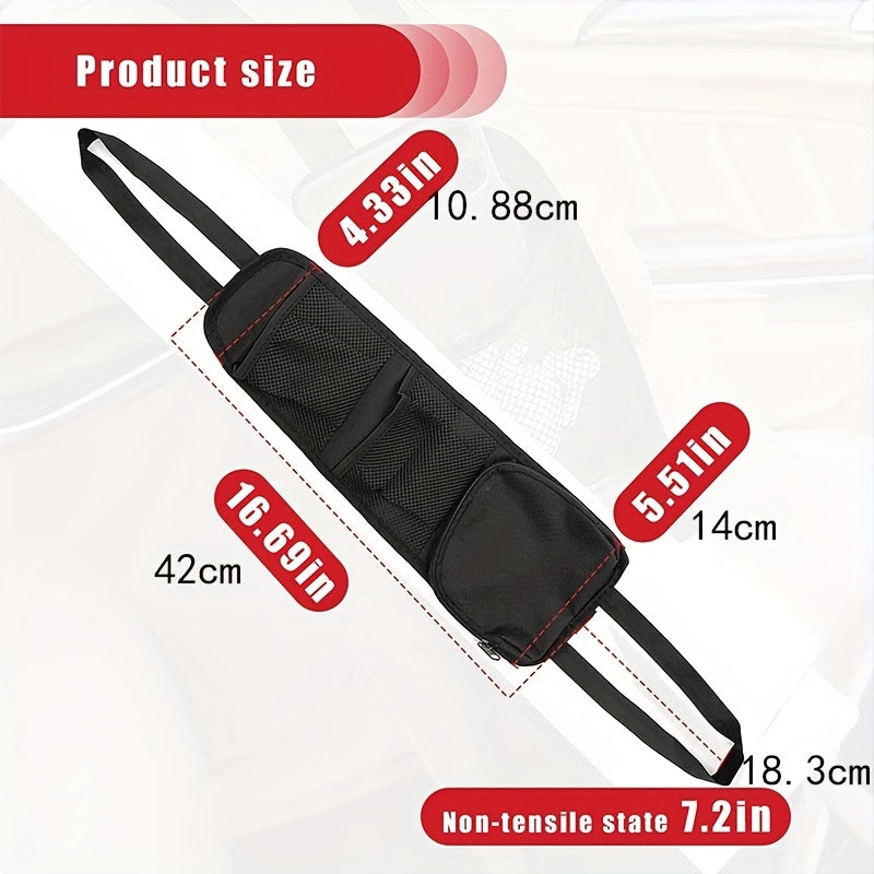 Bolsa colgante de almacenamiento para asiento de coche, organizador multi-bolsillo para coches, SUVs, camiones