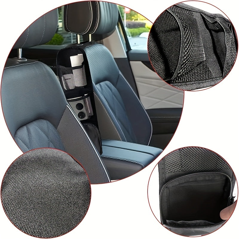 Bolsa colgante de almacenamiento para asiento de coche, organizador multi-bolsillo para coches, SUVs, camiones