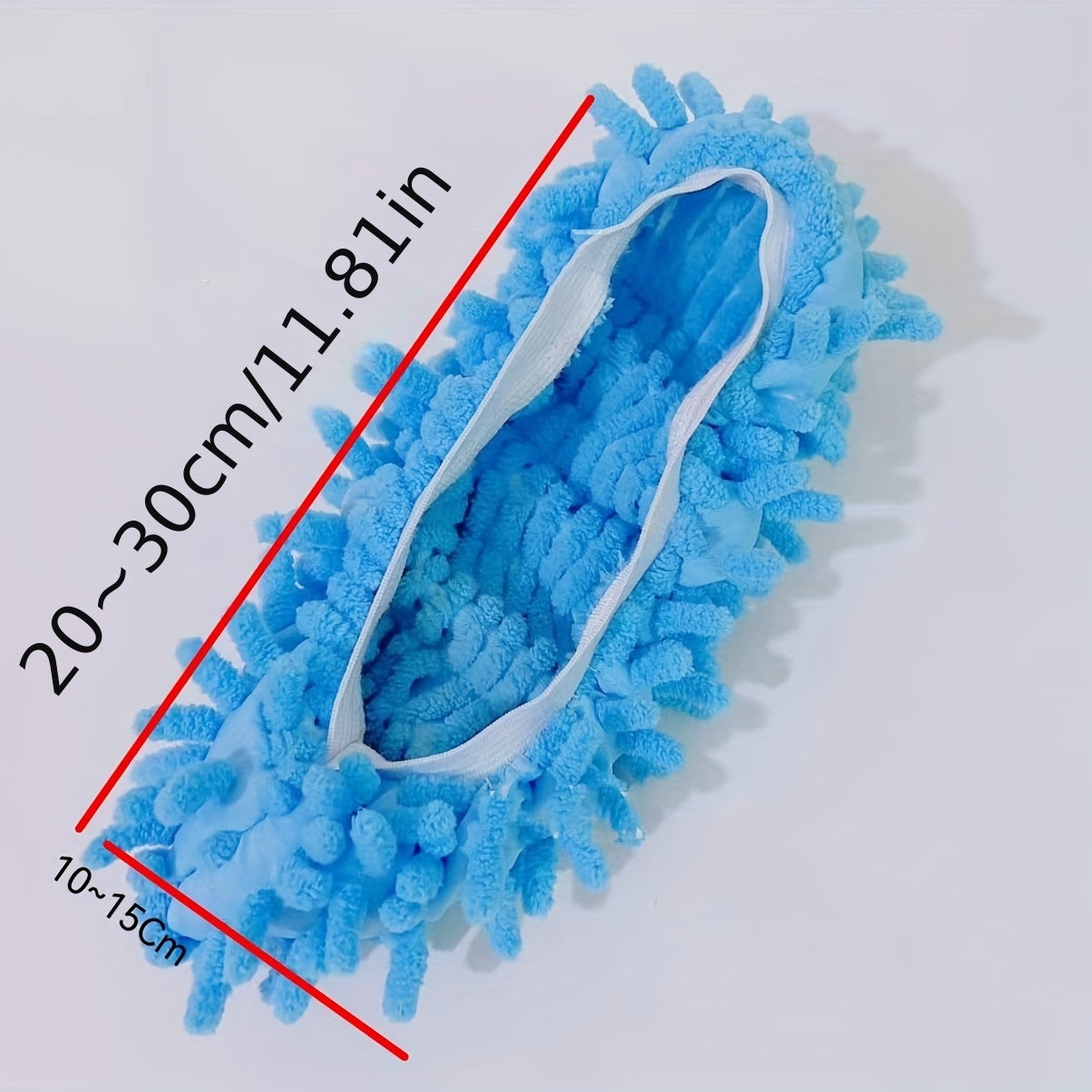 2pcs Colorful Microfiber Mop Slippers Washable Reusable Shoe Covers for Floor Cleaning
