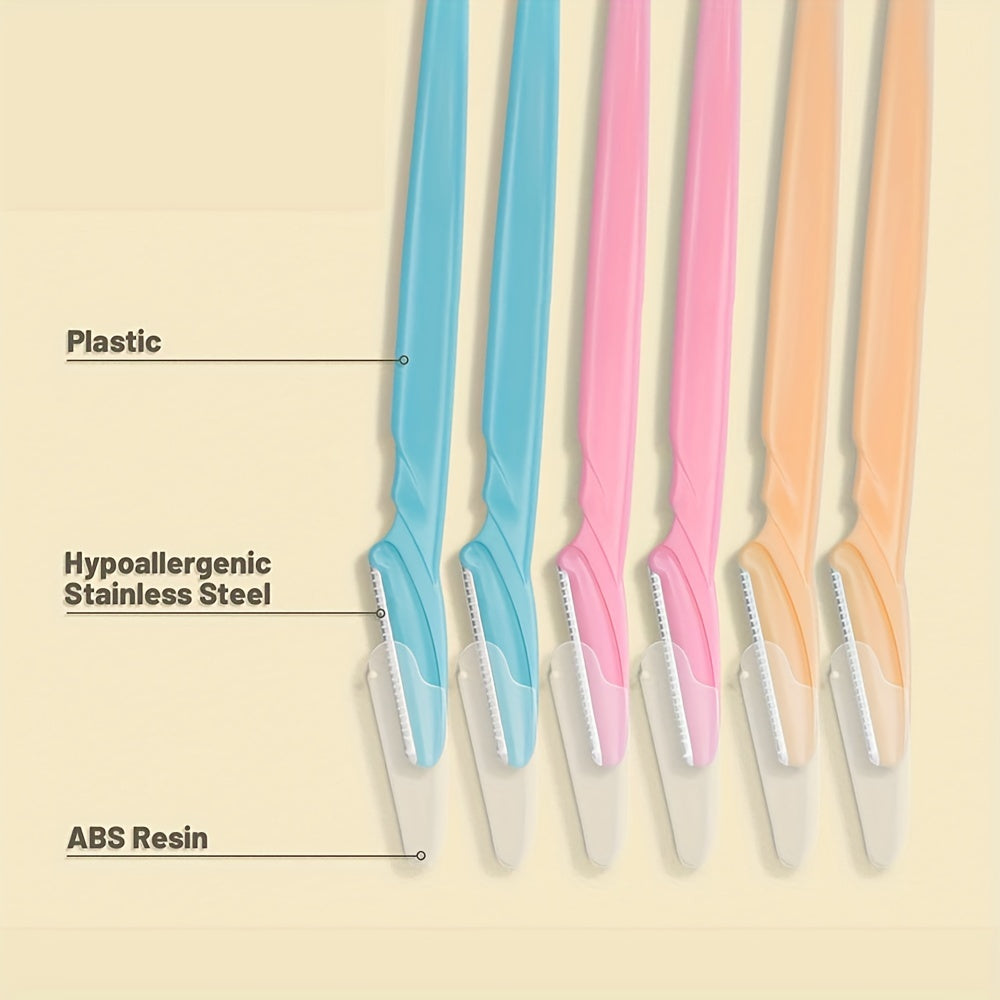 Erkaklar va ayollar uchun 12 ta zanglamaydigan po'latdan yasalgan qosh va yuz uchun raserlar