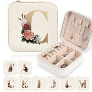 Mini Portable Zipper Jewelry Storage Box for Rings Necklaces and Studs