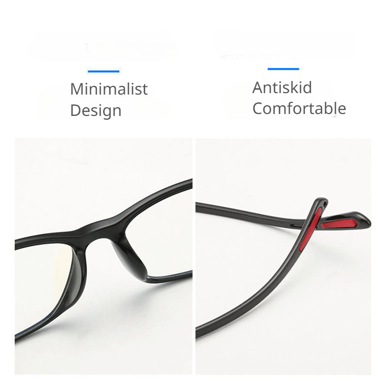 Unisex Vintage Ultra-Light Glasses Anti Blue Light Casual Polycarbonate Frames