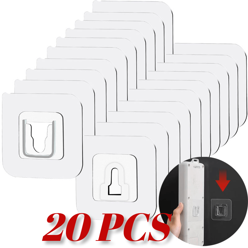 Double-Side Buckle Hook with Self-Adhesive Backing for Home Use