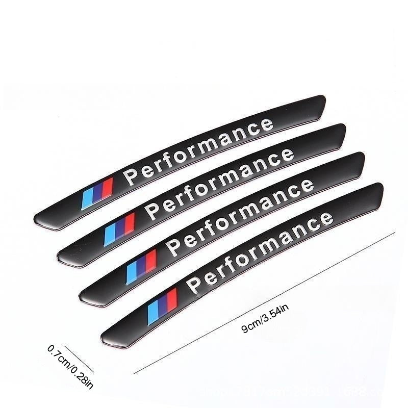 4 Pcs Aluminum Car Wheel Center Decal Stickers Silver Rim Emblems