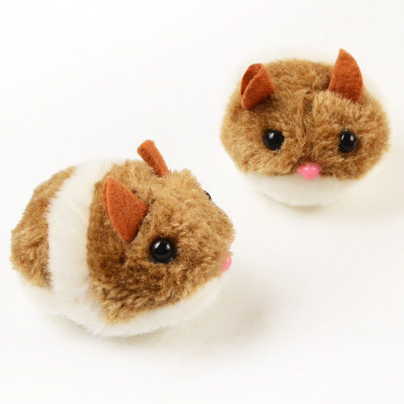 Plush Cat Toy with Mouse Design Shakes and Moves for Cats