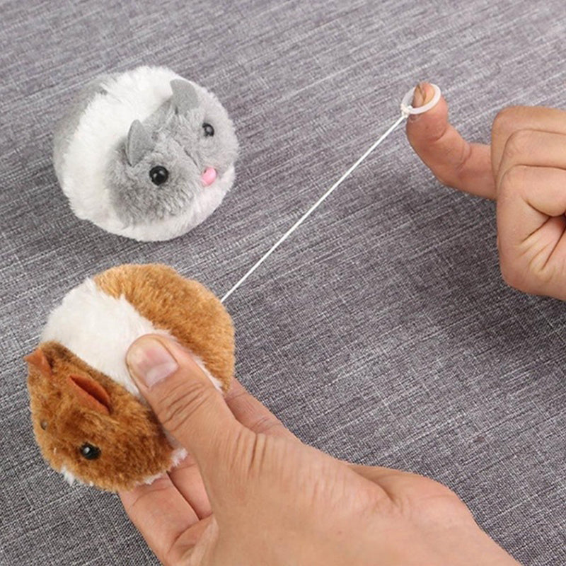 Plush Cat Toy with Mouse Design Shakes and Moves for Cats