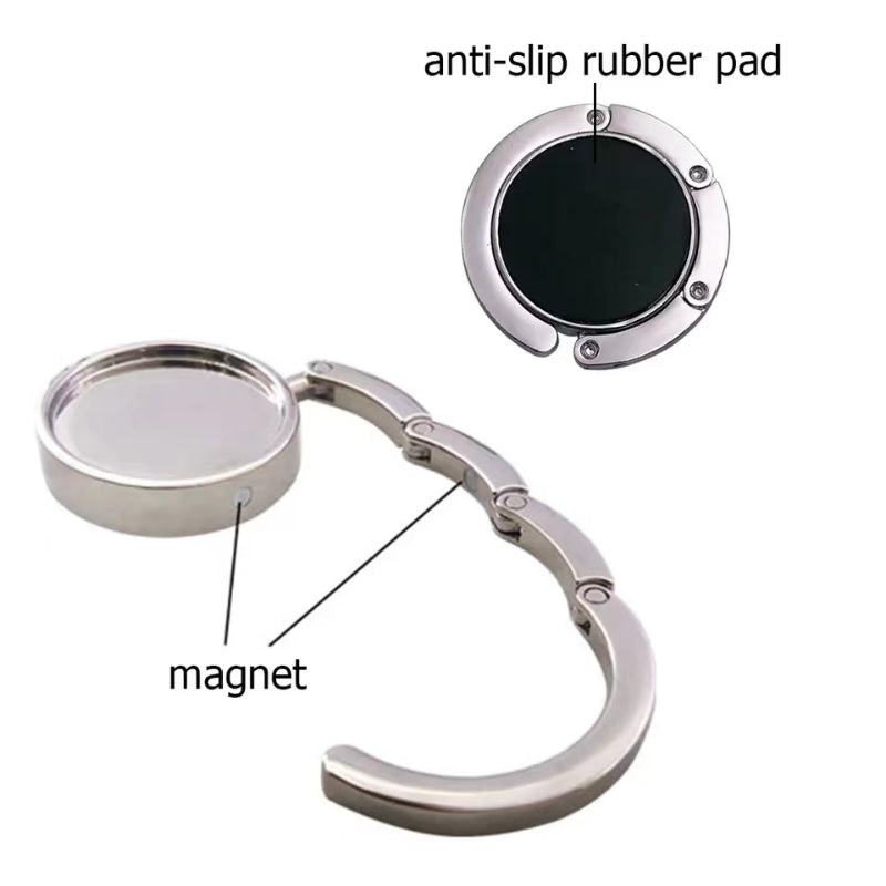 Folding Purse Hook Hangers Portable Bag Buckle Desk Hooks Handbag Holder