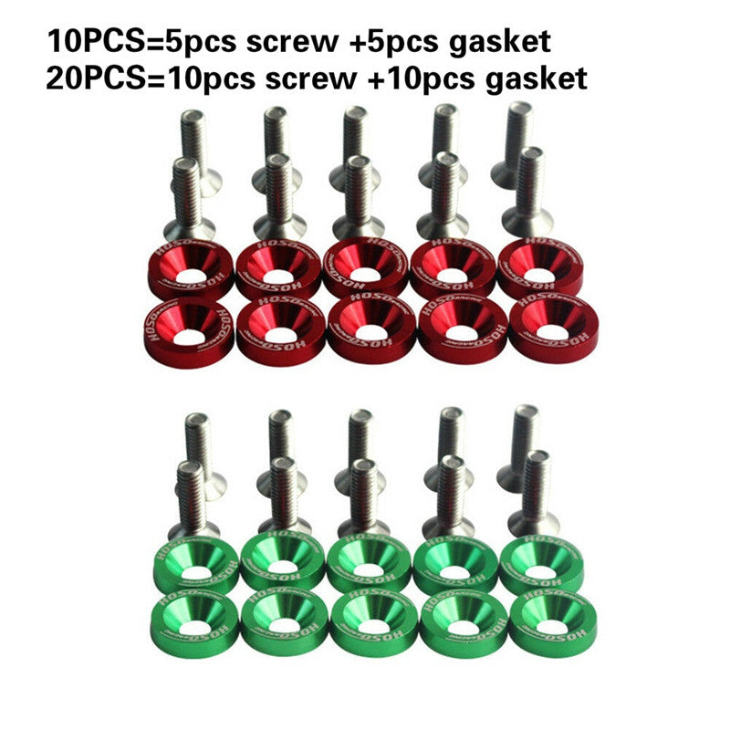 Aluminum Fender Washers and Bolts M6 Auto Motorcycle Accessories