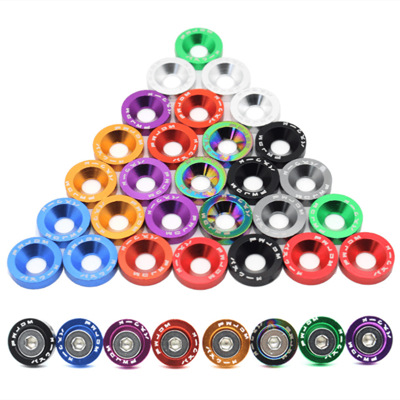 Aluminum Fender Washers and Bolts M6 Auto Motorcycle Accessories