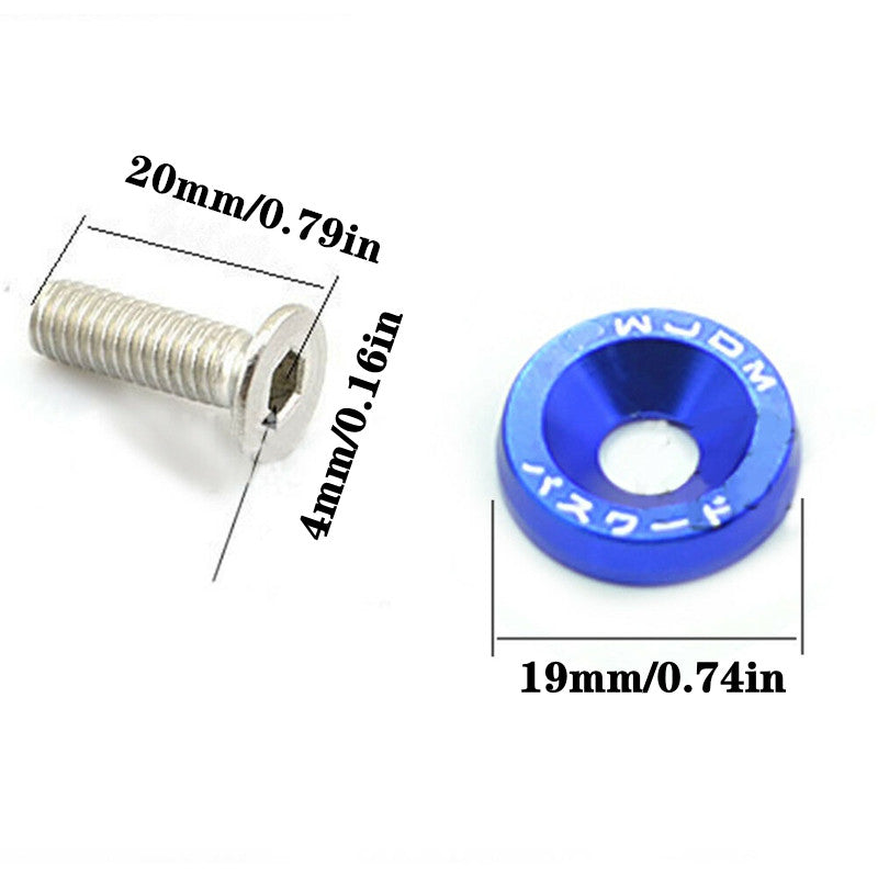 Aluminum Fender Washers and Bolts M6 Auto Motorcycle Accessories
