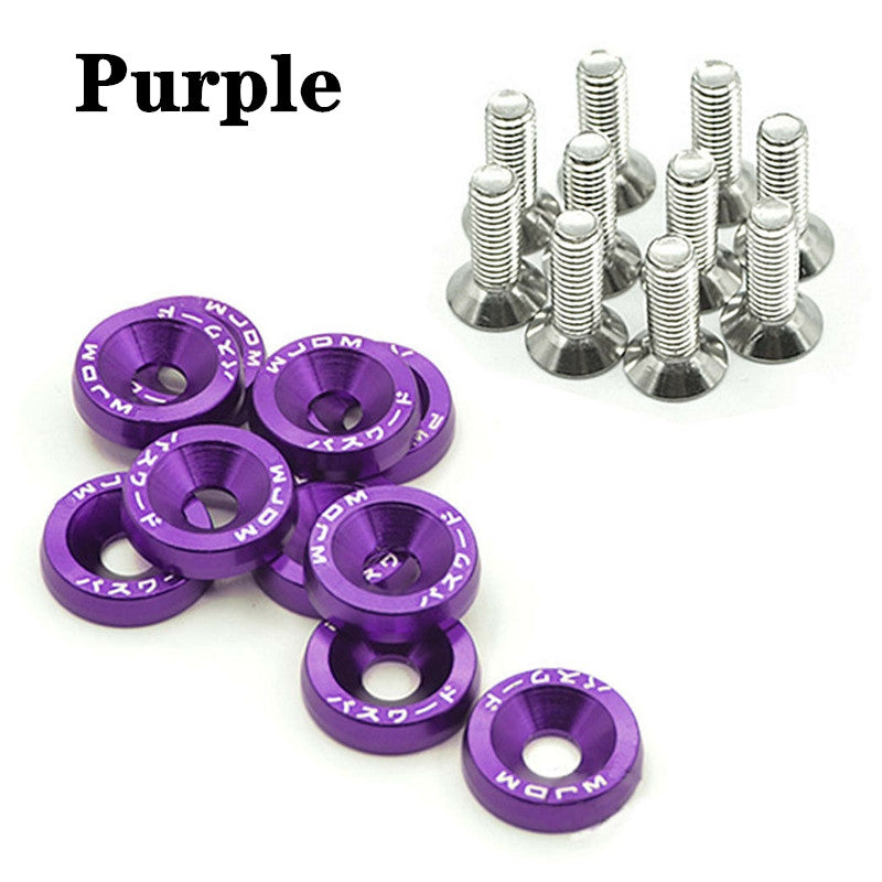 Aluminum Fender Washers and Bolts M6 Auto Motorcycle Accessories