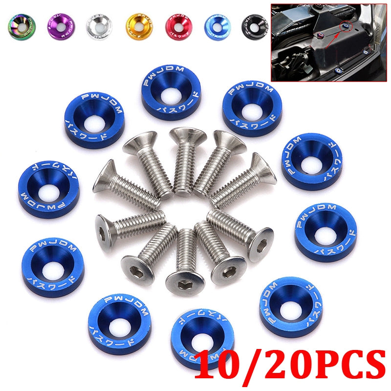 Aluminum Fender Washers and Bolts M6 Auto Motorcycle Accessories