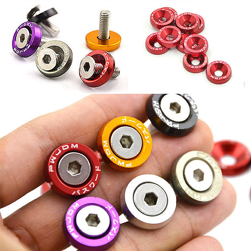 Aluminum Fender Washers and Bolts M6 Auto Motorcycle Accessories