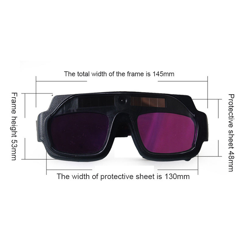 Auto Darkening Welding Glasses Solar Powered Protective Glasses for TIG MIG ARC Grinding Plasma