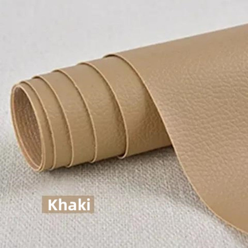 O'rindiqlar, avtomobil o'rindiqlari, mebellar va stullar uchun o'z-o'zidan yopishadigan teri ta'mirlash yamoqi. Ushbu vinil lenta yirtilishlarni tuzatadi va o'lchami 137.92x100.0 sm.