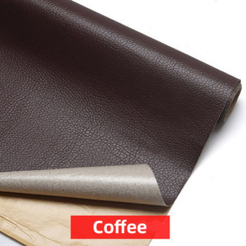 O'z-o'zidan yopishadigan teri ta'mirlash yamoqi divanlar, avtomobil o'rindiqlari, mebellar va stullar uchun - 137.92x100.0sm - Vinil mato yirtilgan joyni tuzatish lentasi