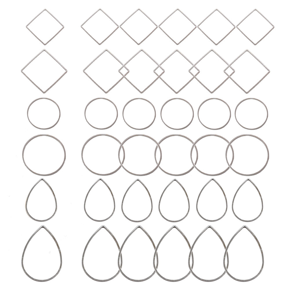 Jewelry Making Kit with 60 Copper Pieces for Earrings DIY Crafting Findings and Connectors