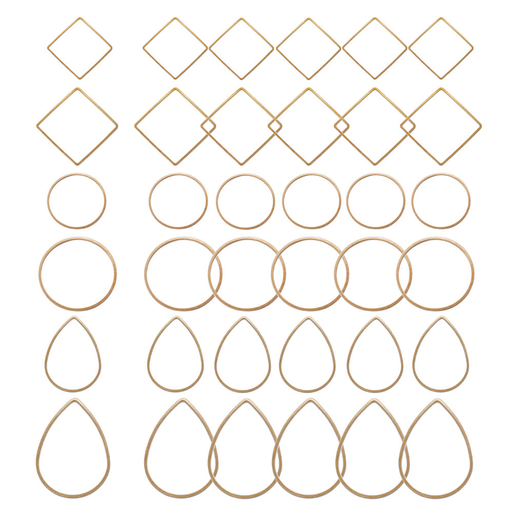 Jewelry Making Kit with 60 Copper Pieces for Earrings DIY Crafting Findings and Connectors