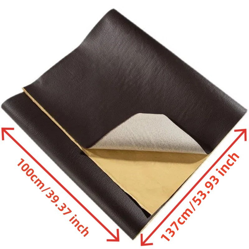 O'z-o'zidan yopishadigan ta'mirlash stikerlari mebel, charm, avtomobil o'rindiqlari va mototsikl o'rindiqlari uchun - 1 dona, 136.98x59.94 sm