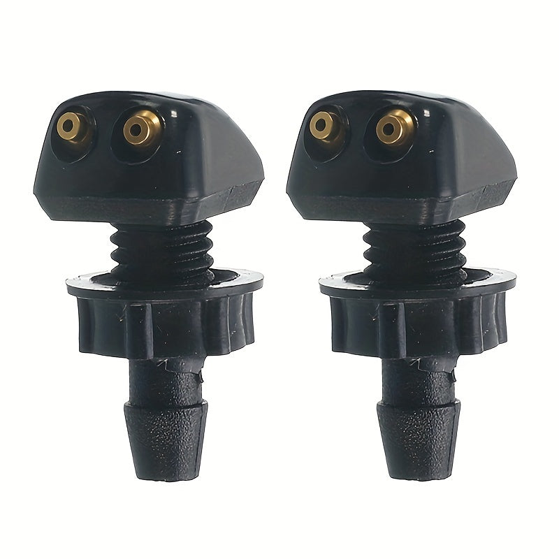 Black Windshield Wiper Nozzle for Cars Rain Scraping Straight Column