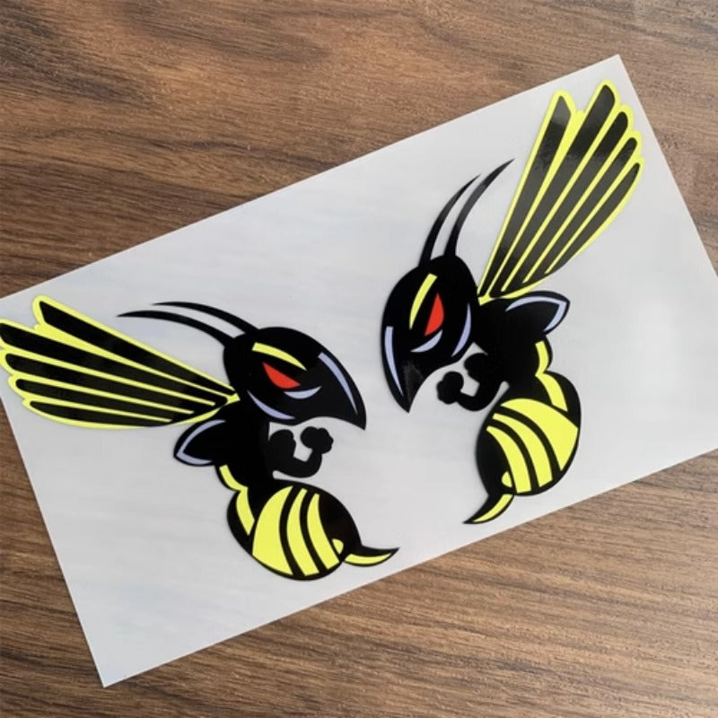 Creative Bumblebee Motorcycle Decal Stickers Reflective Car Decor