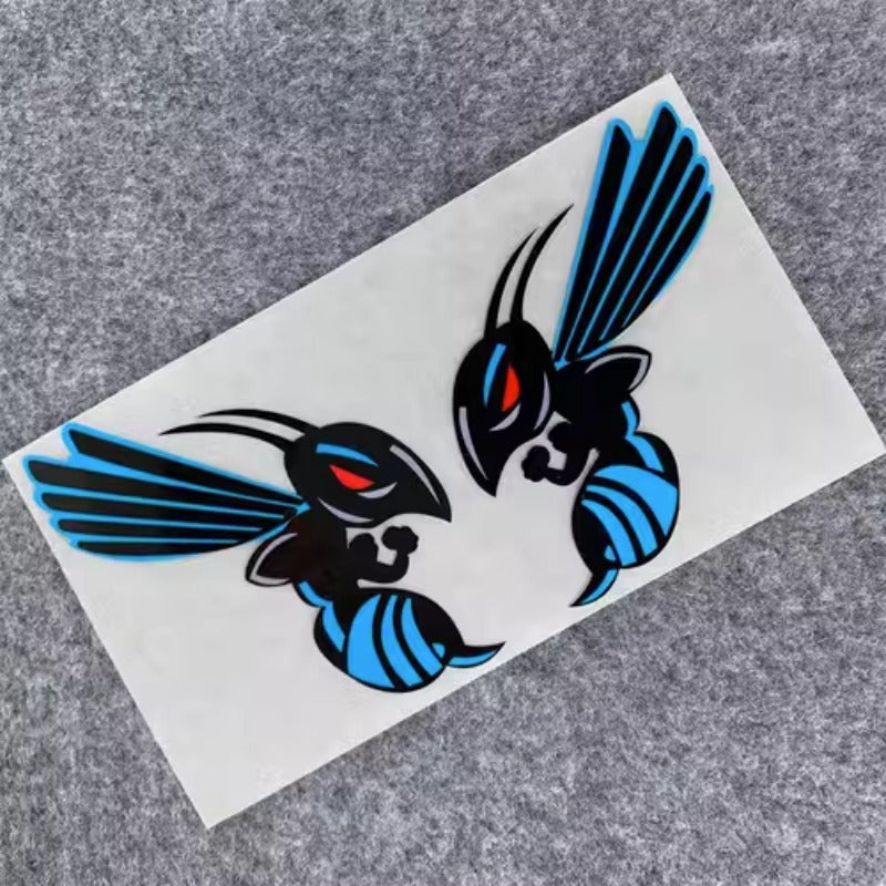 Creative Bumblebee Motorcycle Decal Stickers Reflective Car Decor